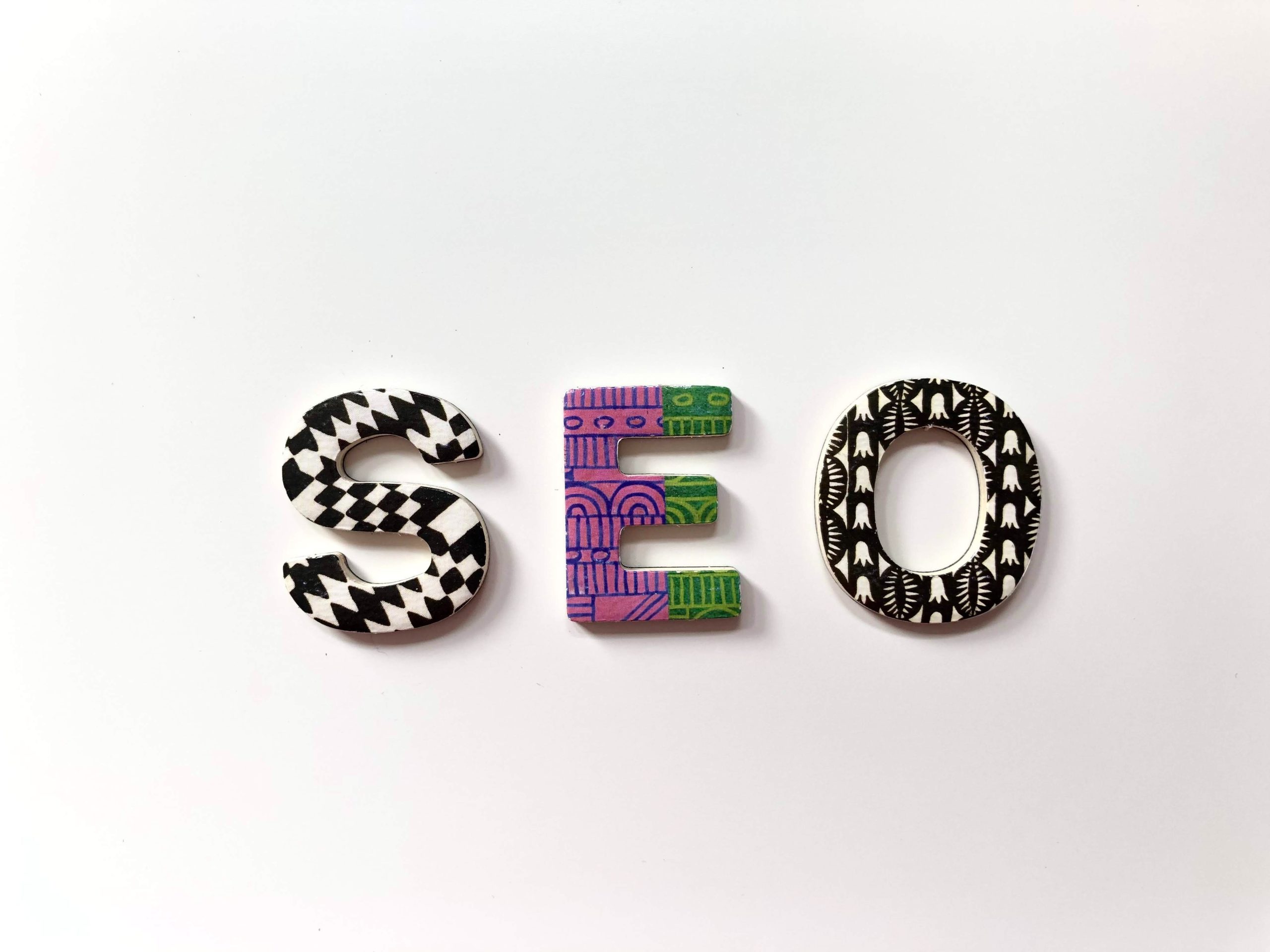 SEO letters in patterns